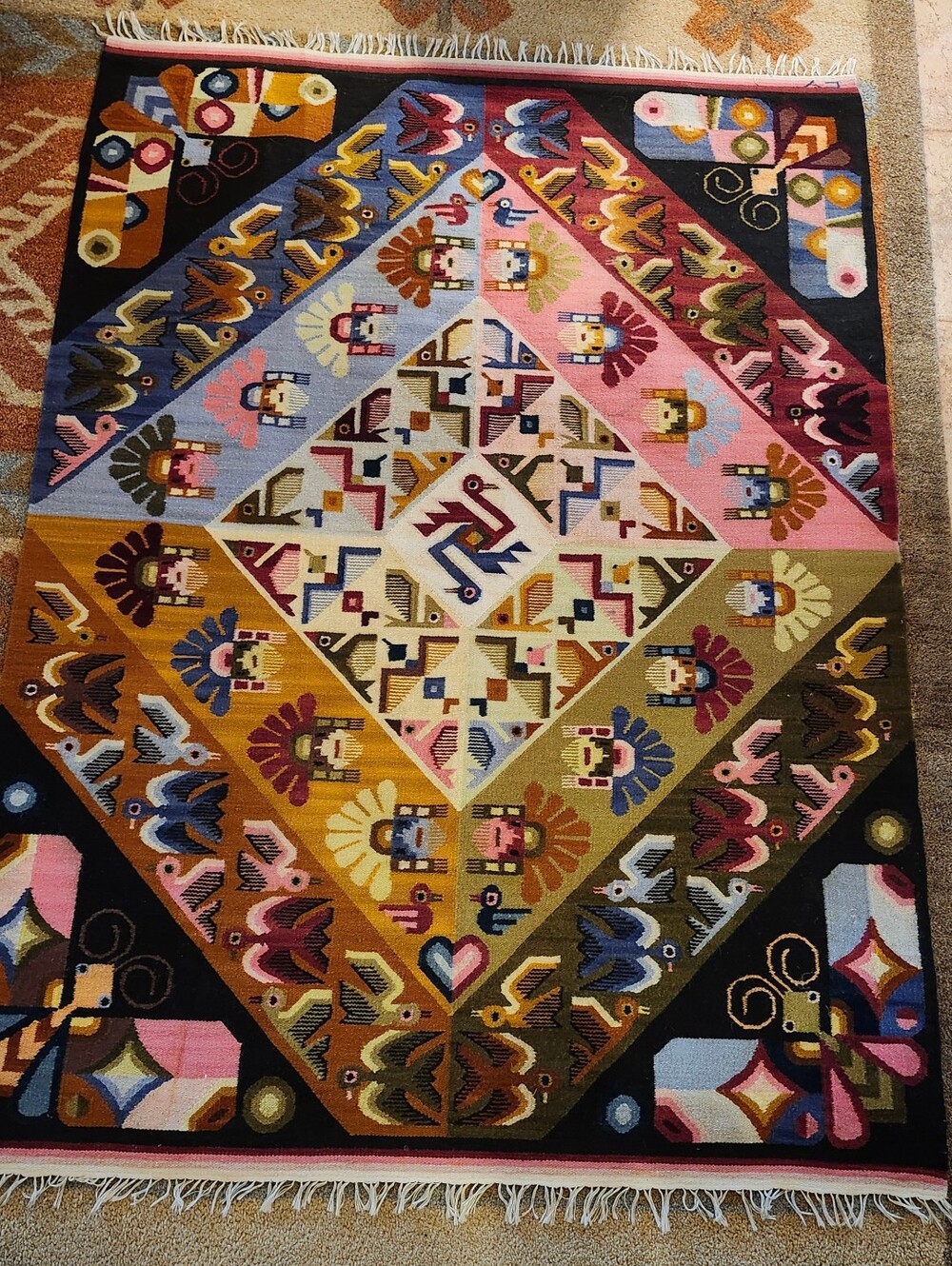 Peruvian 100% Wool Area Rug